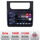 Navigatie VW Touran 2010-2016 Edotec Kit-touran3 8 core QLED 2K 16+512GB 360 Android Waze USB Navigatie Internet Youtube Radio