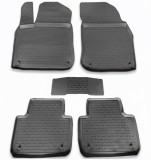 Covorase Cauciuc Premium Stil Tavita Porsche Cayenne 3 (2017+) Negru, Fara Miros, Bordura 3cm, Acoperire Integrala