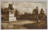 BUCURESTI , STATUIA LUI MIHAI VITEAZUL , CARTE POSTALA , 1931