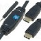 Cablu HDMI - HDMI, din ambele par&amp;#355;i, HDMI mufa, 40m, negru, ASSMANN - AK-330105-400-S