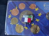 Euro set - Franța 2001-2006, 8 monede + medal UNC, Europa