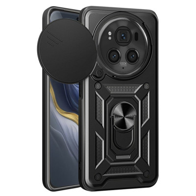 Husa Antisoc Honor Magic6 Pro cu Protectie Camera Negru TCSS foto