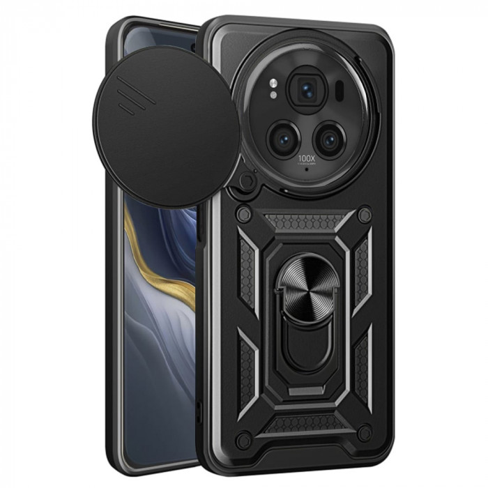 Husa Antisoc Honor Magic6 Pro cu Protectie Camera Negru TCSS