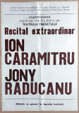 Ion Caramitru + Johnny Raducanu - afis format mare Teatrul Tineretului anii 80