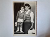 Fotografie 6/9 cm cu mamă și fiu
