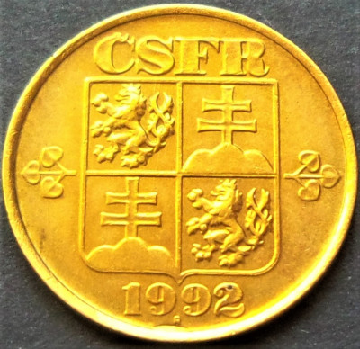 Moneda 20 HALERU - CEHIA, anul 1992 * cod 2018 foto