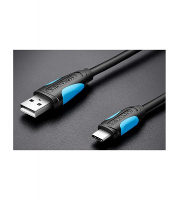 Cablu de date USB 2.0 la USB de tip C 3.1-Lungime 1 Metru-Culoare Negru foto