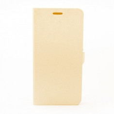 Husa FlipCover Stand Magnet Alcatel Pixi 4 (5) Gold foto