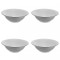 Set boluri, 8 piese, 1.65 L, Portelan, Alb model