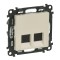 Priza dubla RJ45 UTP CAT5E Legrand Valena Life ivoar 753241
