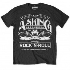 Tricou Unisex Asking Alexandria: Rock N&amp;#039; Roll foto