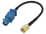 Cablu coaxial 100mm Fakra tată - SMA tată, JC Antenna