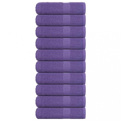 vidaXL Prosoape de m&amp;acirc;nă 10 buc Violet 50x100 cm 360 g/m&amp;sup2; 100% bumbac 136880 foto