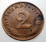 2.870 GERMANIA 2 REICHSPFENNIG 1938 D, Europa, Bronz