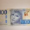 bnk bn Suedia 100 coroane (2015) circulata