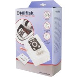 Set 4 saci aspirator pentru praf din microfibra +1 filtru, NILFISK