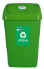 Cos Gunoi Pentru Reciclare Selectiva Cu Capac Batant Heinner 50L Verde 31522710