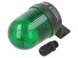 Semnalizator luminos verde cu lumină continuă, IP65, 12-230V