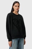 AllSaints pulover de bumbac TRIP culoarea negru, W032JD
