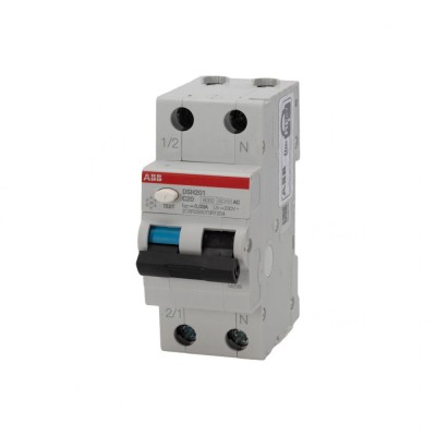Intrerupator Diferential 20A 1P+N C 6KA 30MA foto