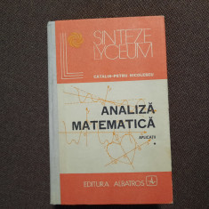 Analiza Matematica Aplicatii Vol.1 - Catalin-Petru Nicolescu RF3/0