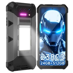 Telefon mobil Unihertz 8849 Hike, 4G, 6.78 FHD+, 120Hz, 24GB RAM (12GB + 12GB extensibili), 512GB ROM, 50MP, Android 14, Lanterna 1200 Lumeni, NFC, 23