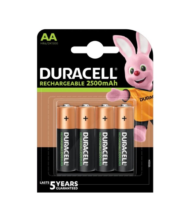 Set 4 baterii reincarcabile Duracell AA 2500mAh Ni-MH