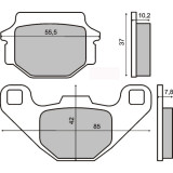 Placute frana Kawasaki ZX 7R Ninja 750 &#039;89-&#039;95 Cod Produs: MX_NEW 225101200RM