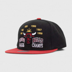 Mitchell&Ness sapca x Chicago Bulls culoarea negru, cu imprimeu