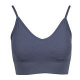 Bustiera Seamless Bleu Raf cu Bretele Subtile - Confort și Suport, CMCLASS