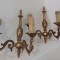 Eleganta pereche de aplice din bronz masiv