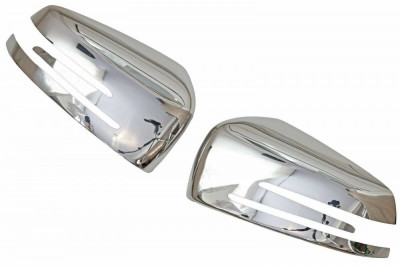 Ornamente capace oglinda inox ALM Mercedes Clasa C Facelift 2010-2015 foto