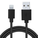 CABLU alimentare si date SPACER, pt. smartphone, USB 2.0 (T) la Lightning (T), pentru Iphone,PVC,Retail pack, 1m, black, &quot;SPDC-LIGHT-PVC-BK-1.0&quot; (timb