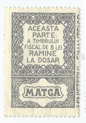 *Romania, lot 1114 cu 1 timbru fiscal general, 1968, NG foto