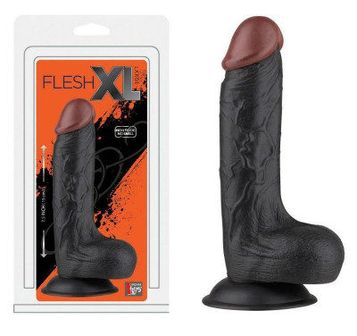 Dildo Realistic Negru, Big Stuff, 19 cm x 4 cm foto