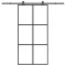 vidaXL Ușă glisantă cu set feronerie 102x205 cm ESG sticlă și aluminiu
