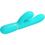 PRETTY LOVE - MULTIFUNCTION G-SPOT VIBRATOR AQUA GREEN, PRETTY LOVE FLIRTATION
