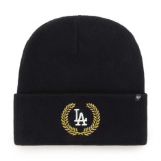 47brand șapcă din amestec de lână Mlb Los Angeles Dodgers culoarea negru,