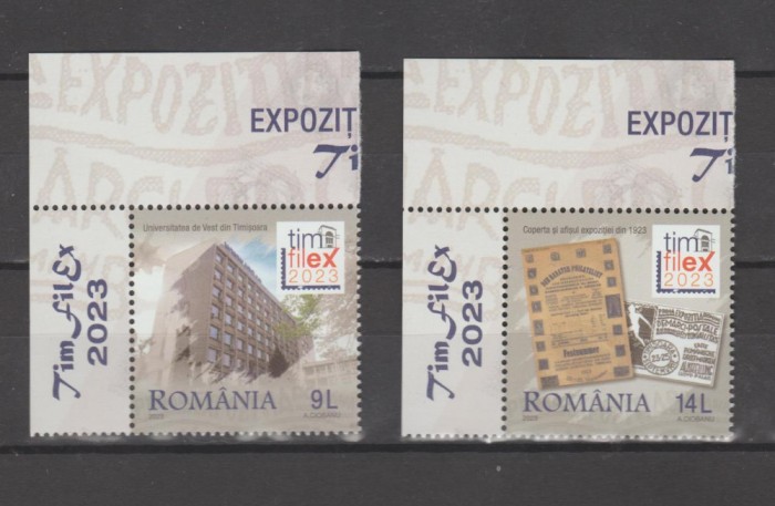 ROMANIA 2023 TIMFILEX Serie 2 timbre LP.2436 MNH**