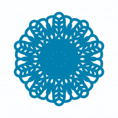 Sticker decorativ, Mandala, Albastru, 60 cm, 7287ST-1