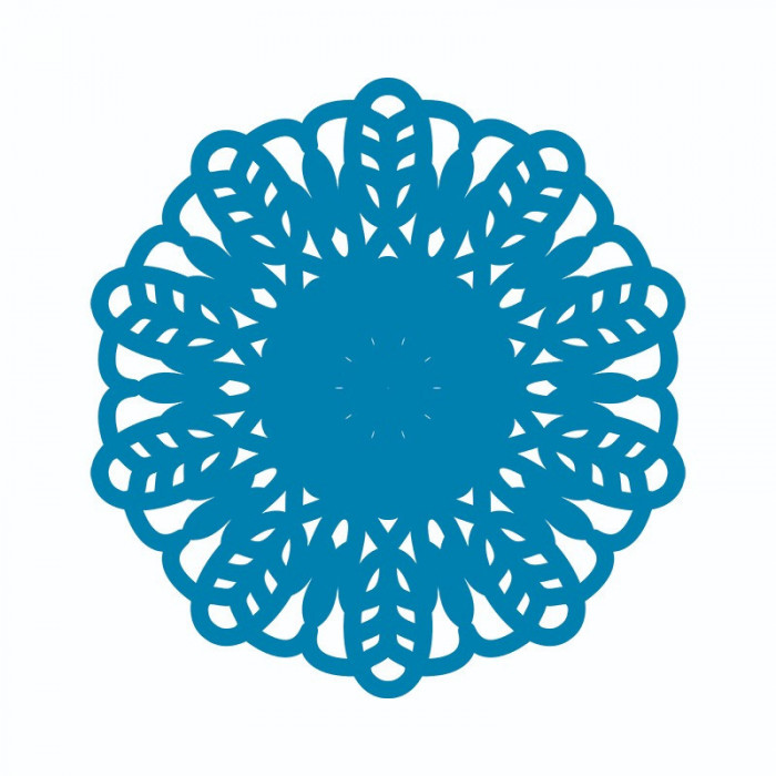 Sticker decorativ, Mandala, Albastru, 60 cm, 7287ST-1