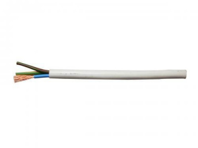 Cablu electric MYYM H05VV-F cupru 3x1.5mm alb rotund 3500W 16A foto