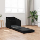 vidaXL Pat canapea Negru 65 x 80 x 83 cm Catifea 4106652