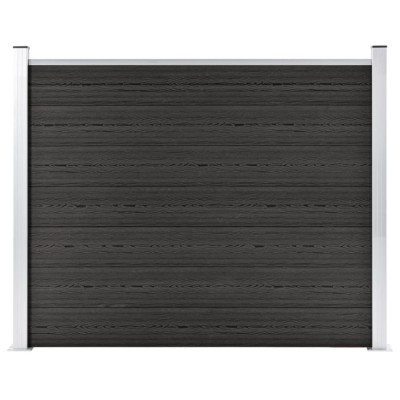 vidaXL Panou de gard, gri, 180x146 cm, WPC foto