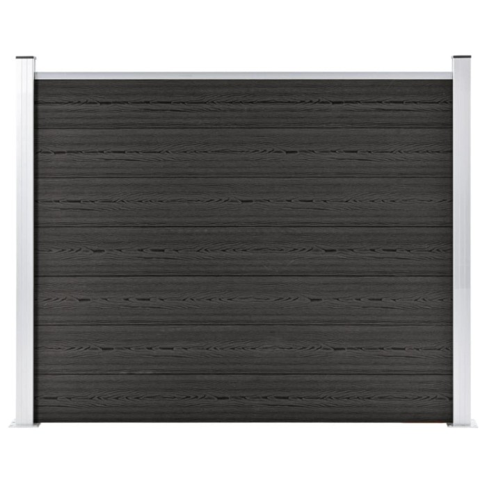 vidaXL Panou de gard, gri, 180x146 cm, WPC