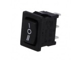Intr fr 19.2x13mm (ON)-OFF-(ON) negru