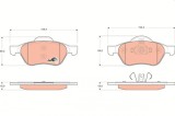 TRW GDB1687 COTEC set placute frana,frana disc