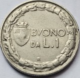 1 lira 1922 Italia, km#62