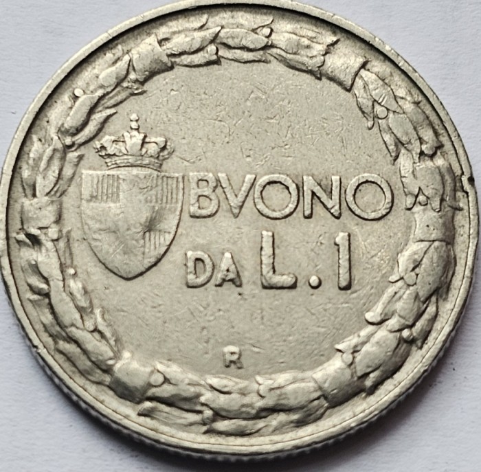 1 lira 1922 Italia, km#62