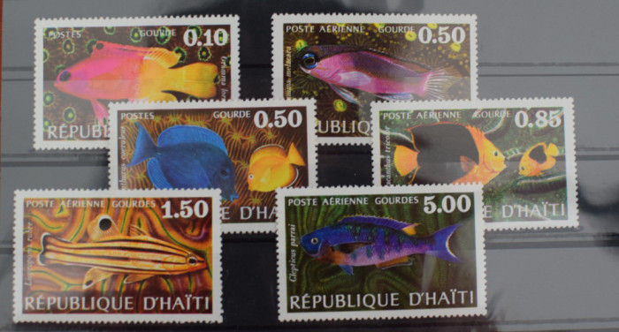 TS23/11 Timbre Serie D&#039;Haiti - Pesti - 6 valori